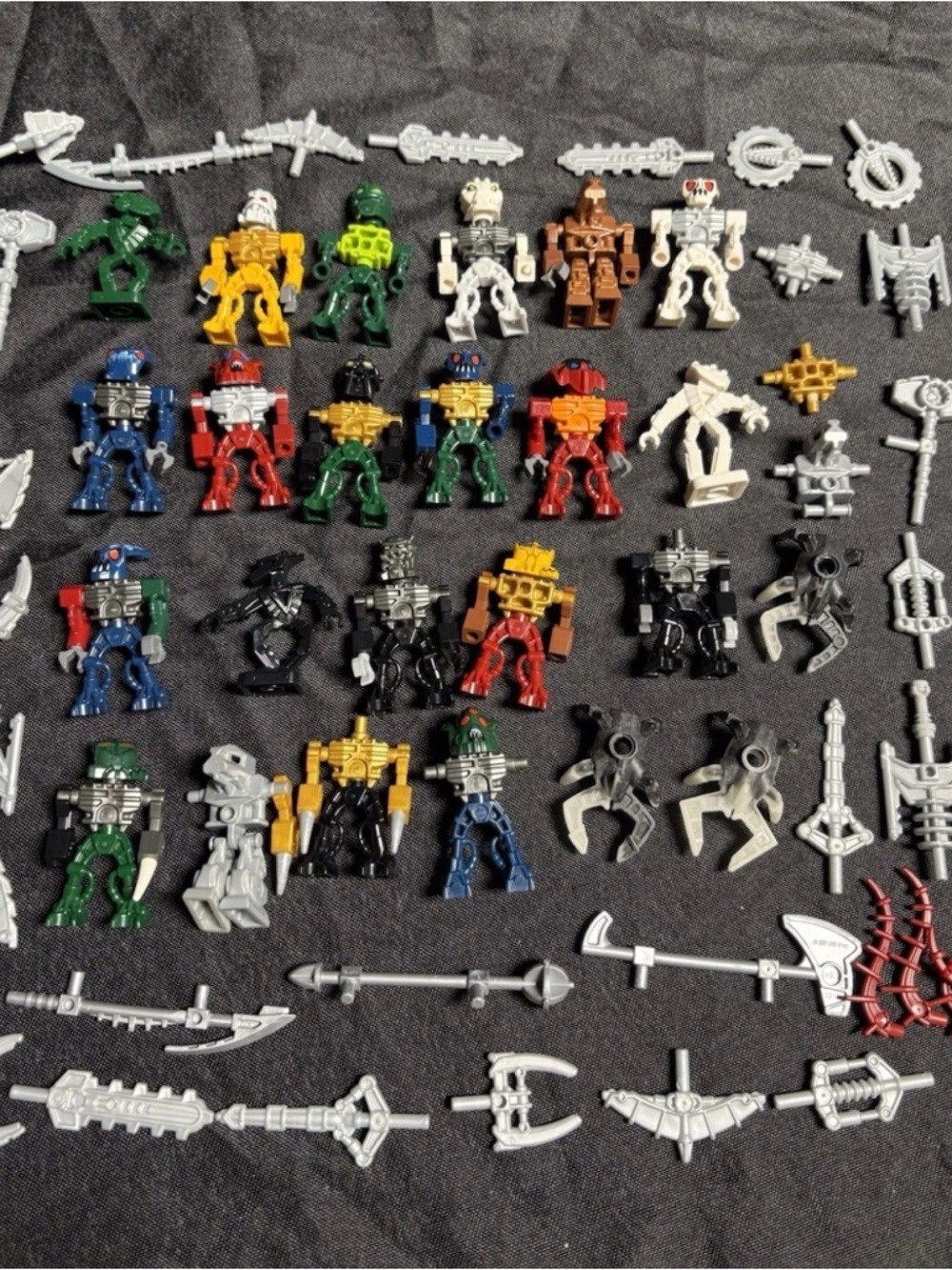 LEGO 21 Bionicle Minifigures Extra Body Parts Weapons Minifig Lot McDonald's